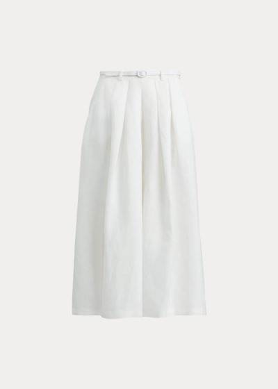 Women's Ralph Lauren Adrianna Linen Wide-Leg Pants | 231849ETB